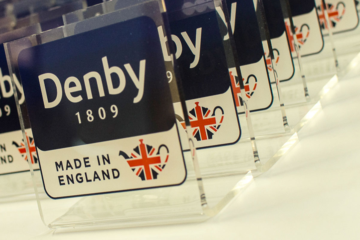 Denby on Shelf Acrylic Signage